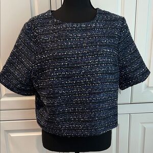 NWTn Tuckernuck Elegant Navy Blue Women's Top